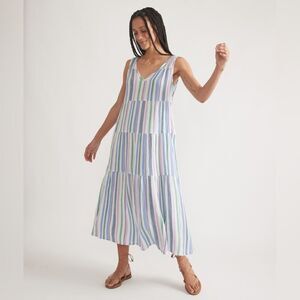 Marine Layer Corinne Double Cloth Maxi Dress